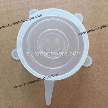 Custom reusable manteng silicone lids set of6